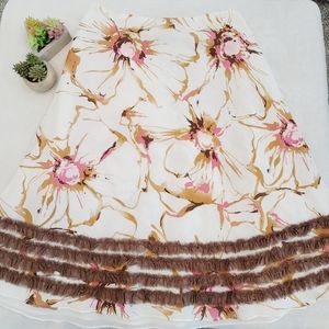itw By Claude Brown Womens Floral Skirt